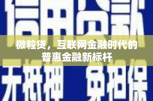 克孜勒苏柯尔克孜微粒贷，互联网金融时代的普惠金融新标杆