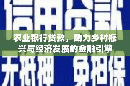 克孜勒苏柯尔克孜农业银行贷款，助力乡村振兴与经济发展的金融引擎