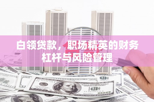 克孜勒苏柯尔克孜白领贷款，职场精英的财务杠杆与风险管理