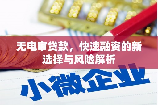 克孜勒苏柯尔克孜无电审贷款，快速融资的新选择与风险解析