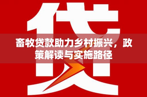 克孜勒苏柯尔克孜畜牧贷款助力乡村振兴，政策解读与实施路径