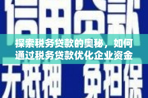 克孜勒苏柯尔克孜探索税务贷款的奥秘，如何通过税务贷款优化企业资金流