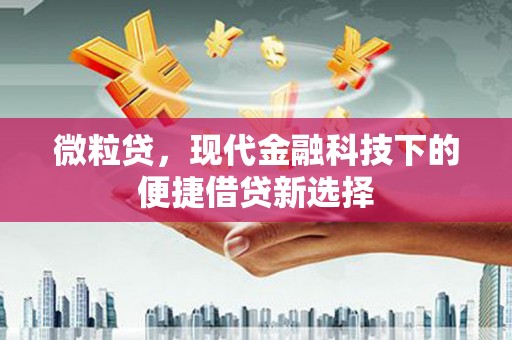 克孜勒苏柯尔克孜微粒贷，现代金融科技下的便捷借贷新选择