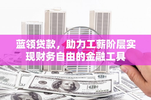 克孜勒苏柯尔克孜蓝领贷款，助力工薪阶层实现财务自由的金融工具