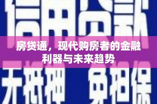 克孜勒苏柯尔克孜房贷通，现代购房者的金融利器与未来趋势