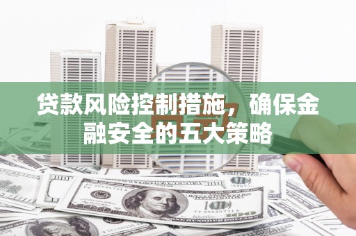 克孜勒苏柯尔克孜贷款风险控制措施，确保金融安全的五大策略