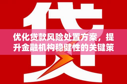 克孜勒苏柯尔克孜优化贷款风险处置方案，提升金融机构稳健性的关键策略