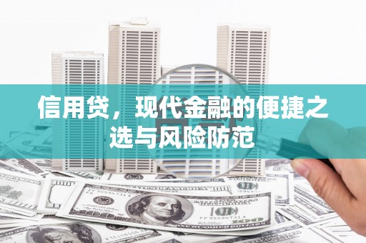 克孜勒苏柯尔克孜信用贷，现代金融的便捷之选与风险防范
