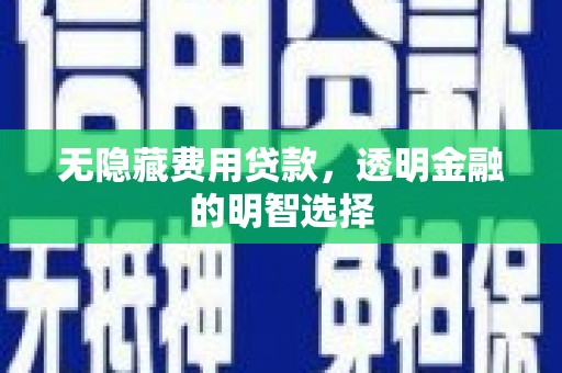 克孜勒苏柯尔克孜无隐藏费用贷款，透明金融的明智选择