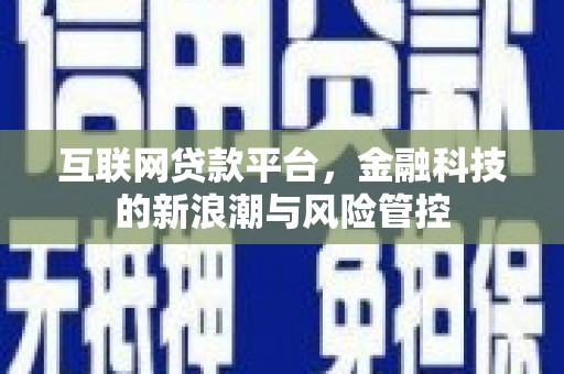 克孜勒苏柯尔克孜互联网贷款平台，金融科技的新浪潮与风险管控