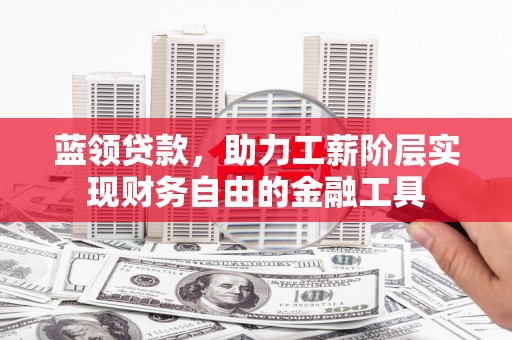 克孜勒苏柯尔克孜蓝领贷款，助力工薪阶层实现财务自由的金融工具