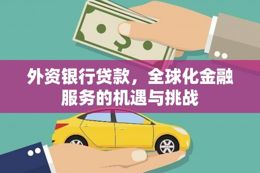 克孜勒苏柯尔克孜外资银行贷款，全球化金融服务的机遇与挑战