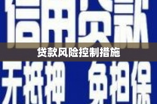 克孜勒苏柯尔克孜贷款风险控制措施